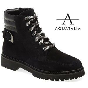 NWOB $295 Aquatalia Mayra Zip Up Laced WATERPROOF Booties!